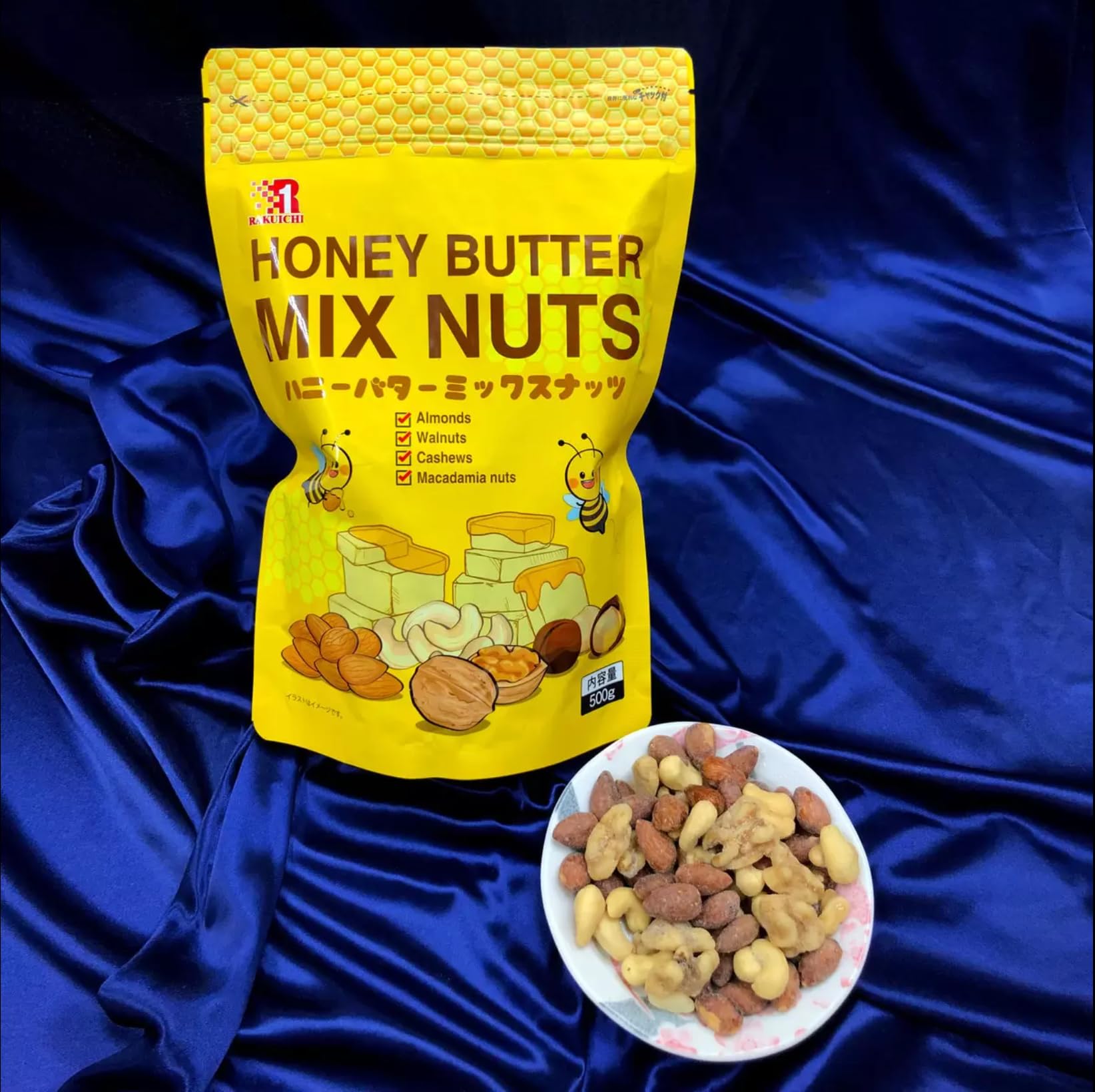 楽一フーズ ハニーバター ミックスナッツ 500g 8袋 Amazon.co.jp: 楽一フーズ ハニーバターミックスナッツ 500g : 食品